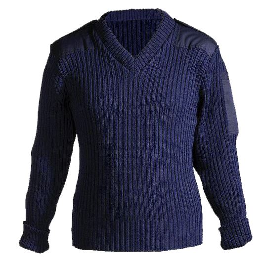 NATO V-Neck Uniform Jumper, blue, XL