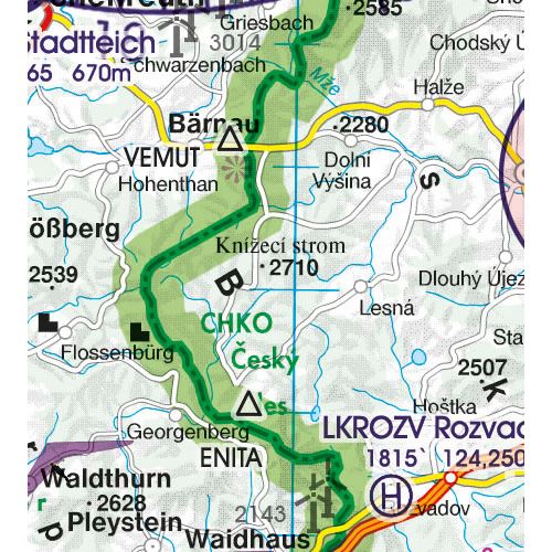 Německo Sever VFR mapa 2024