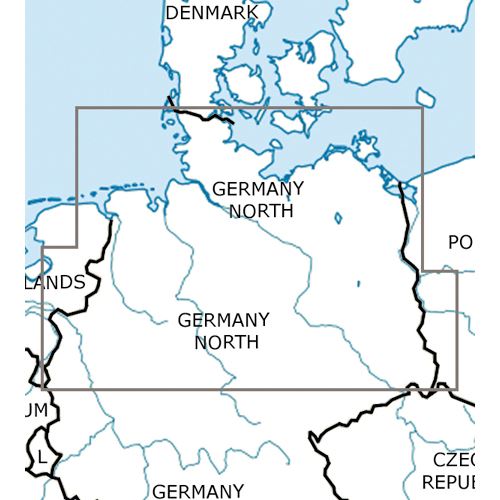 Německo Sever VFR mapa 2023