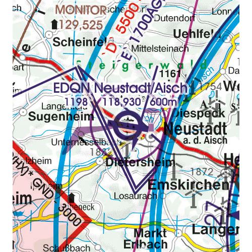 Germany South VFR ICAO Chart 2025