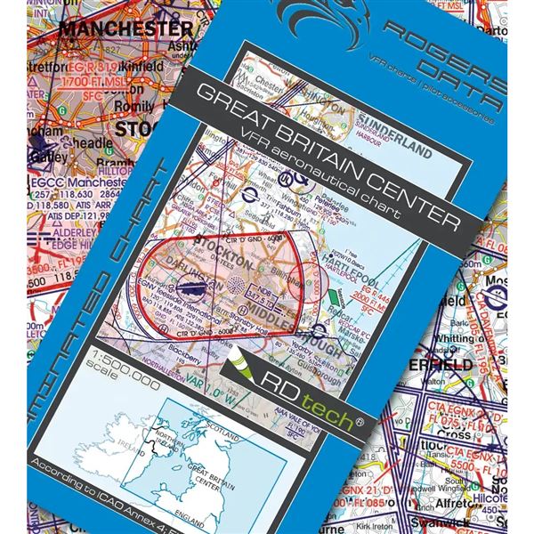 Great Britain Center VFR ICAO Chart 2025