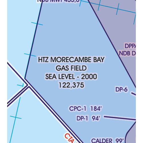 Velká Británie Střed VFR mapa 2024