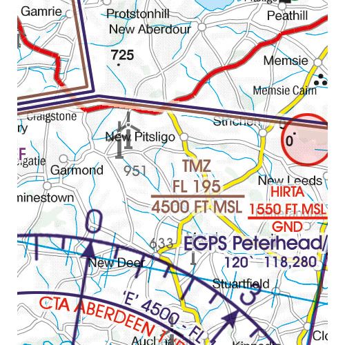 Velká Británie Střed VFR mapa 2024