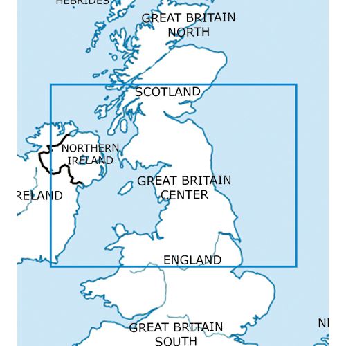 Velká Británie - střed VFR mapa 2022 1:500 000