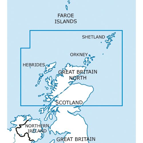 Velká Británie - sever VFR mapa 2022 1:500 000