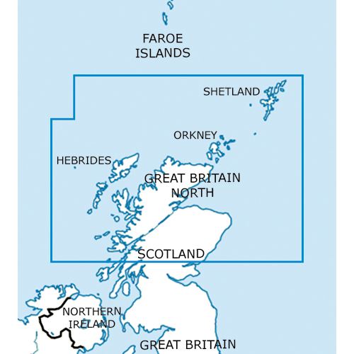 Velká Británie Sever VFR mapa 2024