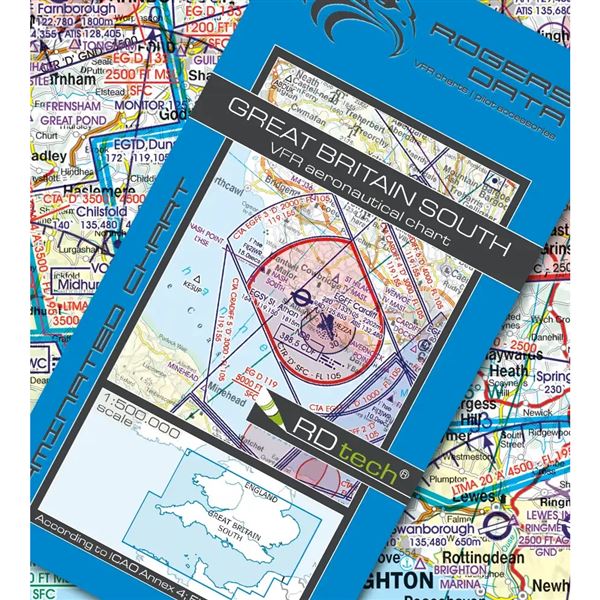 Great Britain South VFR ICAO Chart 2025