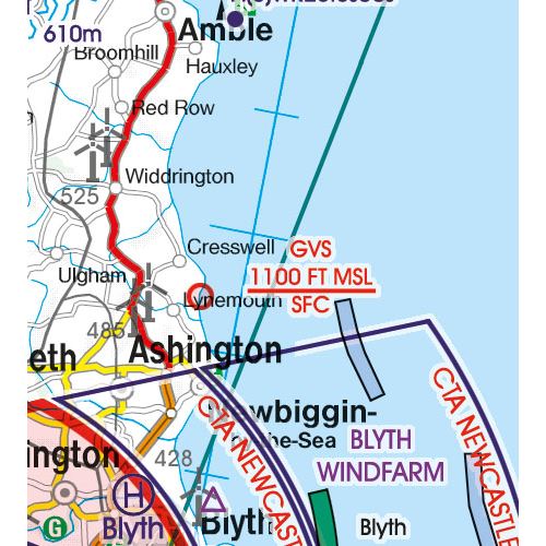 Great Britain South VFR ICAO Chart 2025