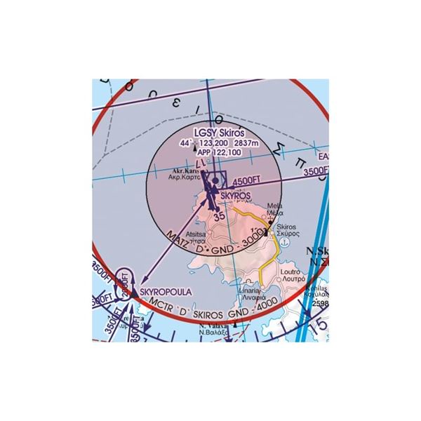 Řecko Sever VFR mapa 2024