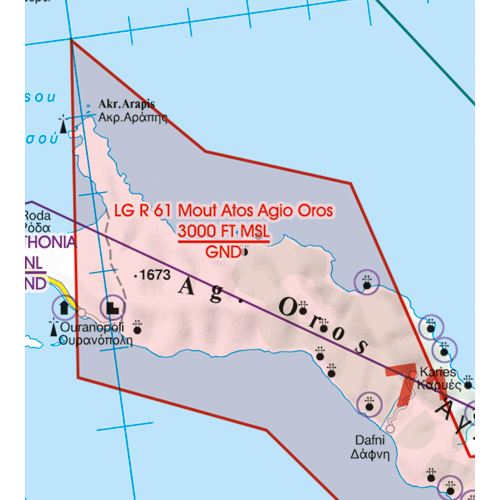 Greece South East VFR ICAO Chart 2025