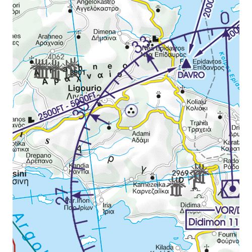 Greece South West VFR Chart 2024