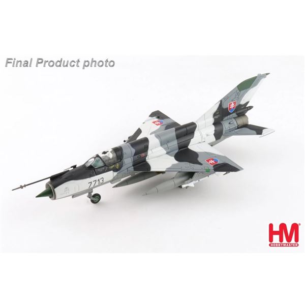 Model MiG-21MF Fishbed-J Slovak Air Force, signature 1:72
