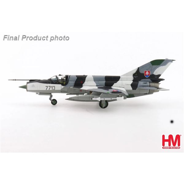 Model MiG-21MF Fishbed-J Slovak Air Force, signature 1:72