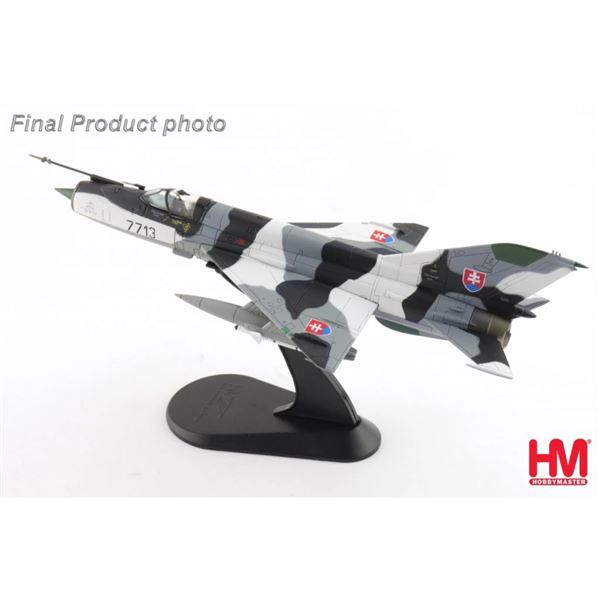 Model MiG-21MF Fishbed-J Slovak Air Force, signature 1:72
