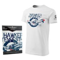 ANTONIO T-Shirt with RAF fighter HAWKER TEMPEST, L