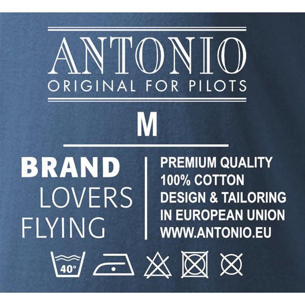 ANTONIO T-Shirt HISTORY OF FLIGHT, blue, M