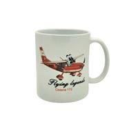 Mug with Cessna 172 caricature