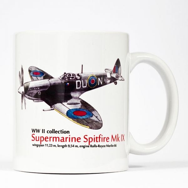 Hrnek s potiskem Spitfire Mk IX