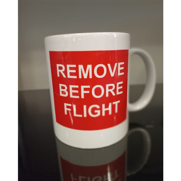 Mug Remove Before Flight