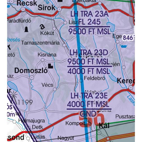 Hungary VFR ICAO Chart 2025