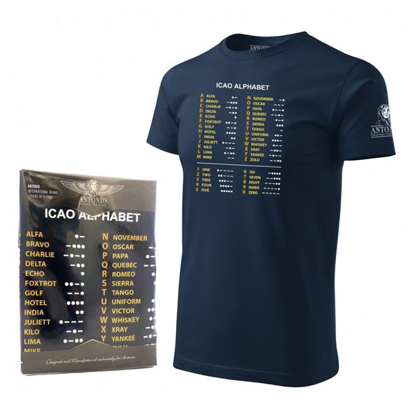 ANTONIO T-shirt ICAO Alphabet, XXL