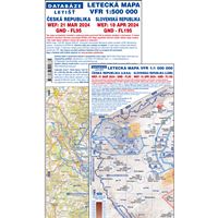 ICAO mapa ČR + SR 2024 papírová