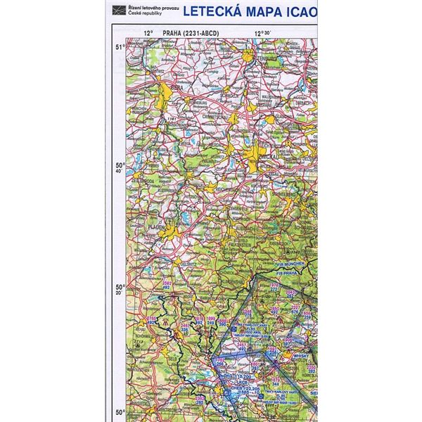 ICAO mapa ČR 2022 - lamino