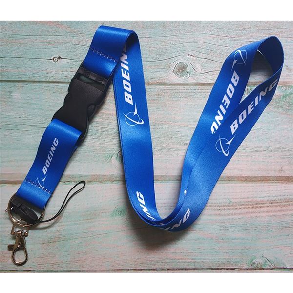 Lanyard "BOEING" blue