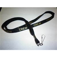 Lanyard “CREW” black/gold