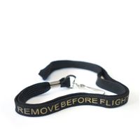 Lanyard “REMOVE BEFORE FLIGHT” black/gold Lanyard “REMOVE BEFORE FLIGHT” black/gold