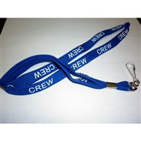 Lanyard “CREW” blue/white