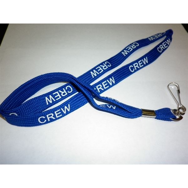 Lanyard “CREW” blue/white