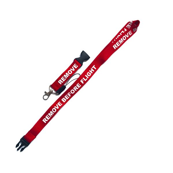 Lanyard REMOVE BEFORE FLIGHT dark red