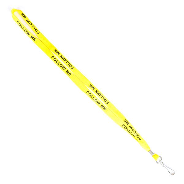 Lanyard “FOLLOW ME” yellow