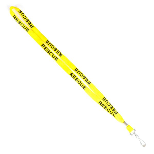 Lanyard “RESCUE” yellow