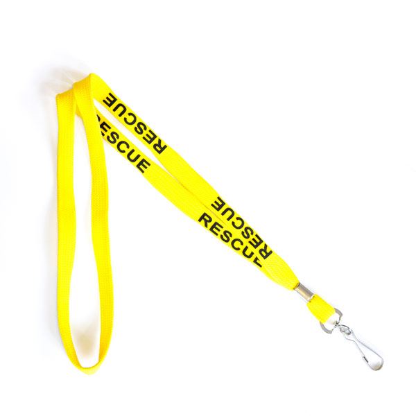 Lanyard “RESCUE” yellow