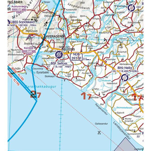 Island VFR ICAO chart 2024