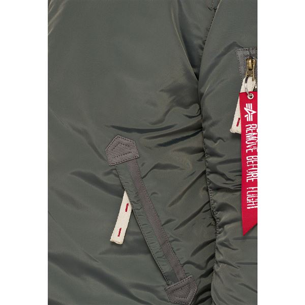 Alpha Industries Bunda Injector III, tm. šedá XL