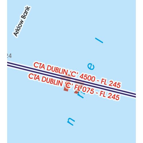 Irsko VFR ICAO mapa 2024