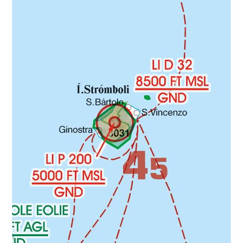 Italy Center VFR ICAO Chart 2025