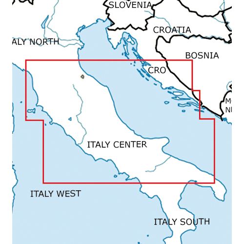 Itálie - střed VFR mapa 2022 1:500 000