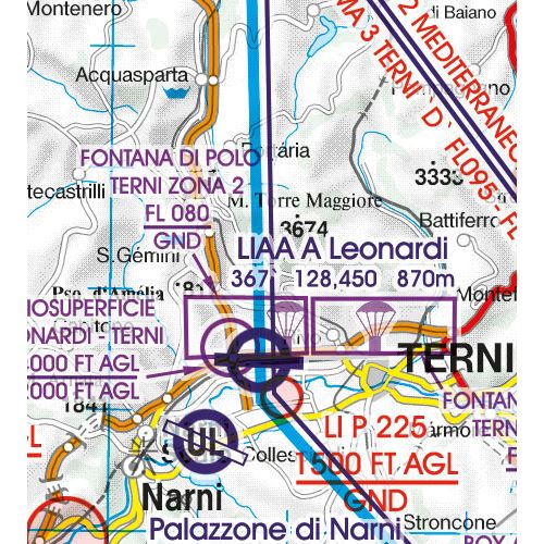 Italy Center VFR Chart 2024