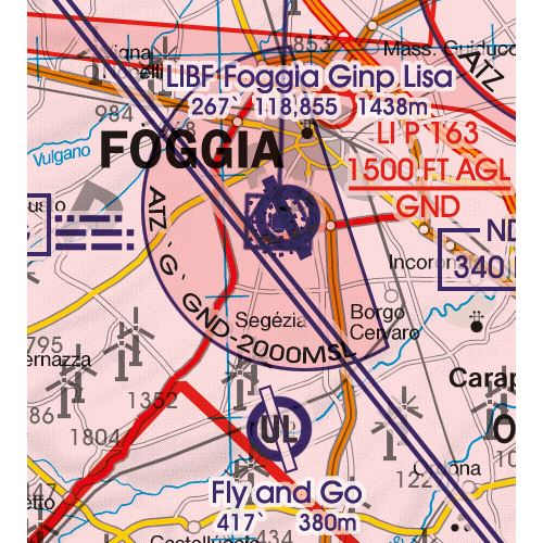 Italy Center VFR Chart 2024