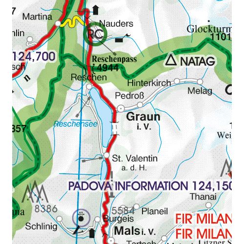 Italy North VFR ICAO Chart 2025