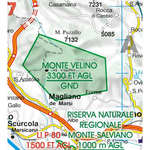 Itálie Sever VFR mapa 2023