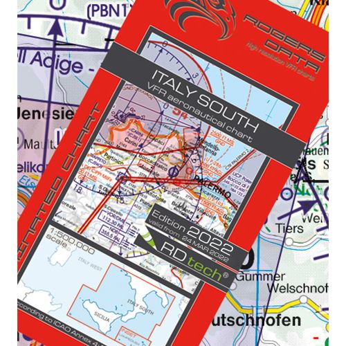 Itálie Jih VFR mapa 2022