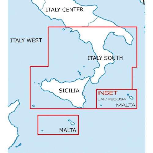 Itálie Jih VFR ICAO mapa 2025