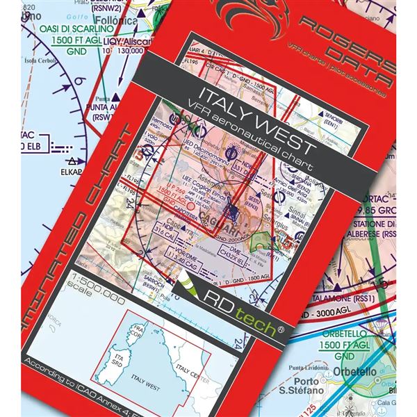 Italy West VFR ICAO Chart 2025