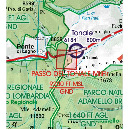 Itálie - západ VFR mapa 2022 1:500 000
