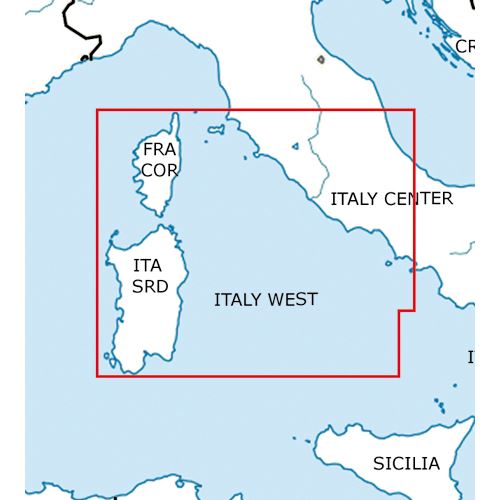 Italy West VFR ICAO Chart 2025